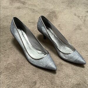 Elegant Silver Women's Pumps